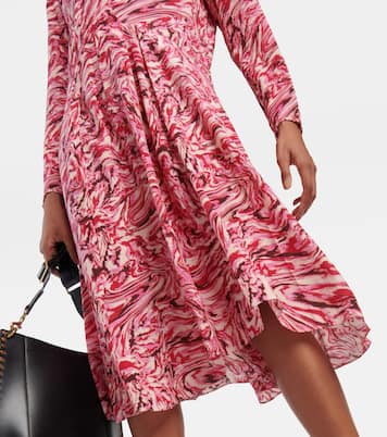 Vestido midi Patel de seda estampado | Isabel Marant