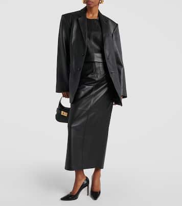 Oversize-Blazer aus Leder | Wardrobe.NYC