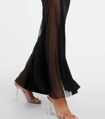 Maxikleid aus Jersey und Mesh | Norma Kamali