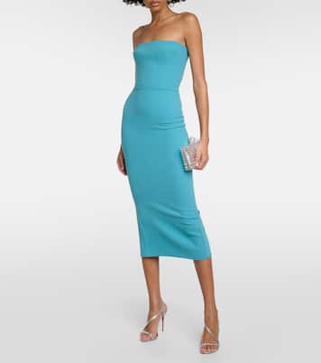 Strapless midi dress | Alex Perry