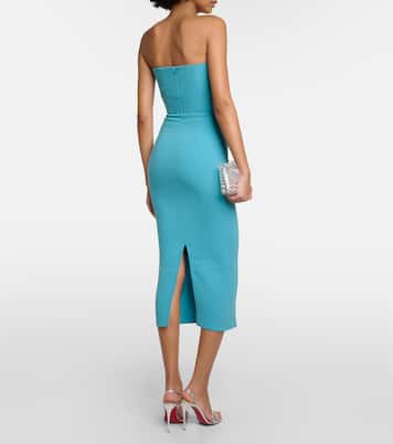 Strapless midi dress | Alex Perry
