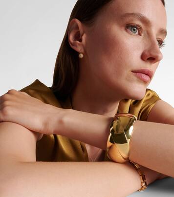 Blaze 18kt gold (750/1000) cuff bracelet | Ileana Makri