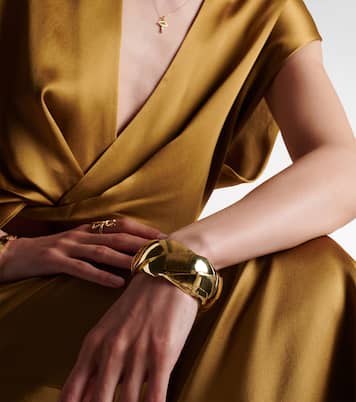 Blaze 18kt gold (750/1000) cuff bracelet | Ileana Makri