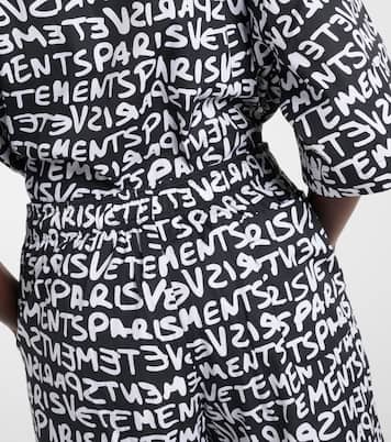 Weite High-Rise-Hose aus Baumwolle | Vetements