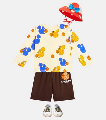 Hearts cotton hat | Mini Rodini