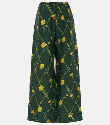 Pantalon de pyjama en soie à fleurs | Burberry