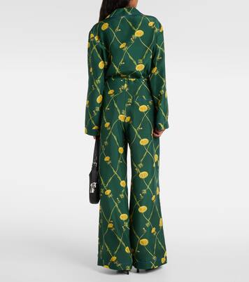 Pantalon de pyjama en soie à fleurs | Burberry