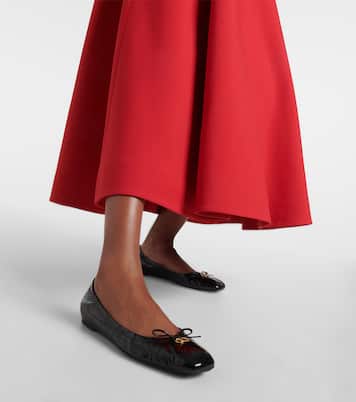 VLogo Signature patent leather ballet flats | Valentino Garavani
