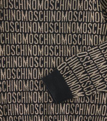 Logo cotton-blend sweater | Moschino Kids