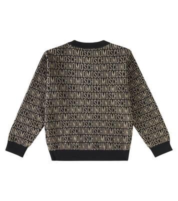 Logo cotton-blend sweater | Moschino Kids