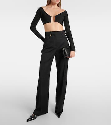 Schlaghose Le Pantalon Sauge aus Wolle | Jacquemus