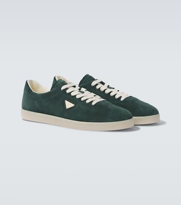 Lane logo suede sneakers | Prada