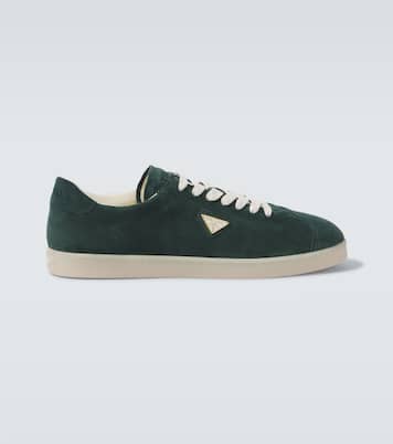 Lane logo suede sneakers | Prada
