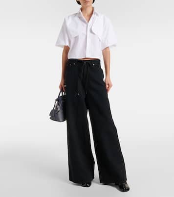 Cropped-Top aus Baumwolle | MM6 Maison Margiela