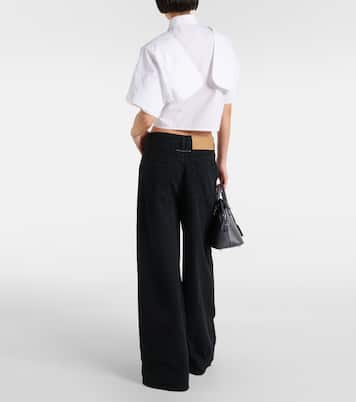 Cropped-Top aus Baumwolle | MM6 Maison Margiela