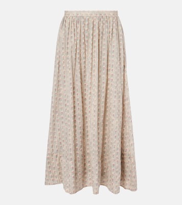 Floral cotton midi skirt | Polo Ralph Lauren