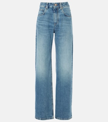 High-Rise Straight Jeans | Brunello Cucinelli