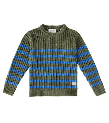 Striped ribbed-knit sweater | Scotch & Soda Kids