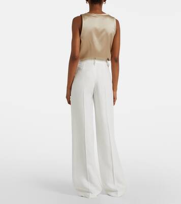 Pantalones anchos de sarga | Brunello Cucinelli