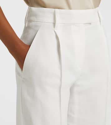 Pantalones anchos de sarga | Brunello Cucinelli