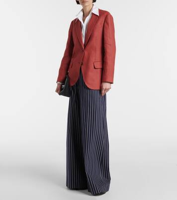 Hemp and linen gabardine blazer | Brunello Cucinelli