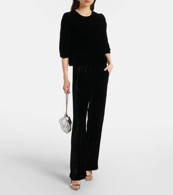 Top Nancy aus Samt | Velvet