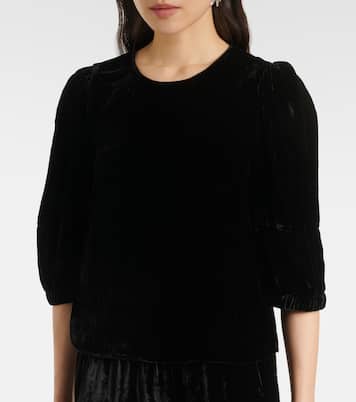 Top Nancy aus Samt | Velvet
