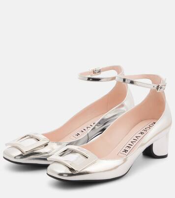 Pumps U Look 45 aus Metallic-Leder | Roger Vivier