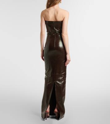 Robe longue Rochelle en cuir | The New Arrivals Ilkyaz Ozel