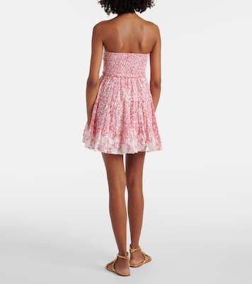 Robe Christine en coton mélangé à fleurs | Poupette St Barth