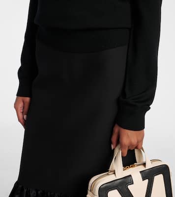 Tulle-trimmed wool sweater | Valentino