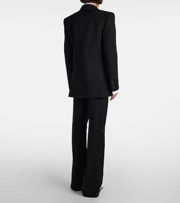 Satin-trimmed wool tuxedo jacket | Saint Laurent