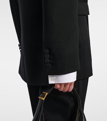 Satin-trimmed wool tuxedo jacket | Saint Laurent