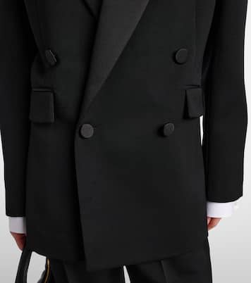 Satin-trimmed wool tuxedo jacket | Saint Laurent