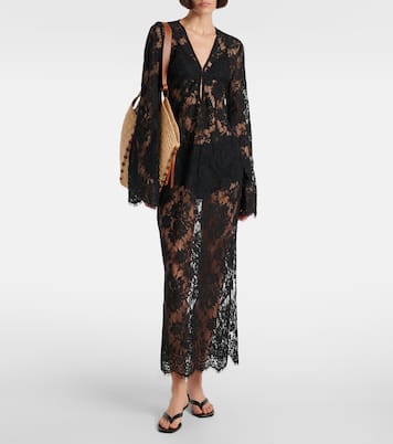Millie cotton lace maxi dress | Bananhot