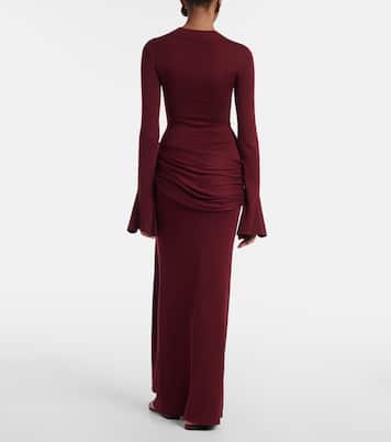 Robe longue en soie mélangée | Aya Muse