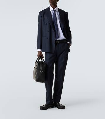 Striped cotton poplin shirt | Brioni