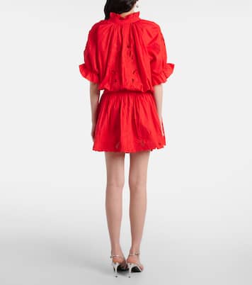 Robe en coton à broderies anglaises | Juliet Dunn