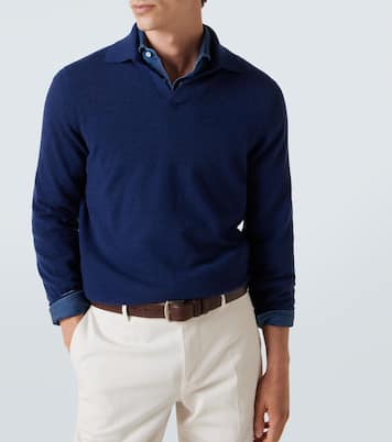 Cashmere polo sweater | Brunello Cucinelli