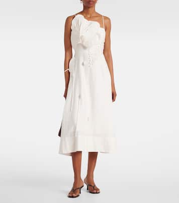 Midikleid aus einem Leinengemisch | Farm Rio