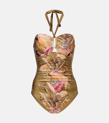 Ascension floral ruched swimsuit | Zimmermann