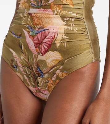 Ascension floral ruched swimsuit | Zimmermann