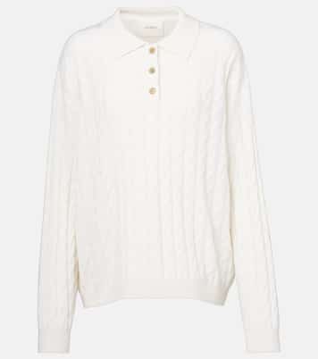 Polopullover Magnolie aus Kaschmir | Lisa Yang