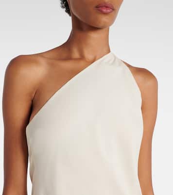 One-shoulder ruffled silk gown | The Sei