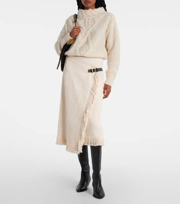 Midirock Galla aus Baumwolle und Leinen | Isabel Marant