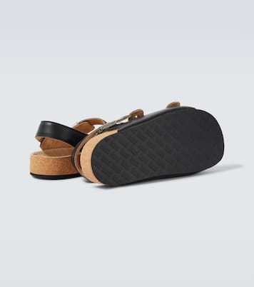 x Scholl leather sandals | Balenciaga