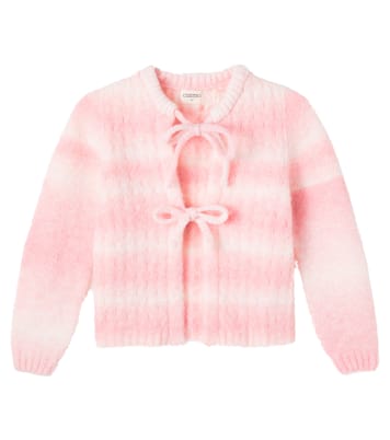 Catania bow-detail striped cardigan | Cozmo