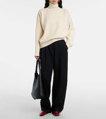 Embellished leather ballet flats | Jil Sander