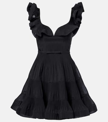 Pleated ruffled minidress | Zimmermann