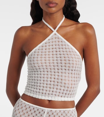 Weite Hose aus Häkelstrick | Missoni